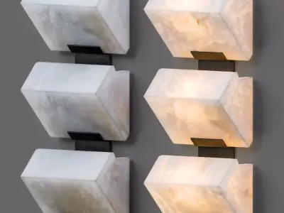 Architectural Pierre Chareau Sconces 3D model