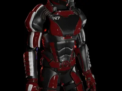N7 Armor from Mass Effect 3D model