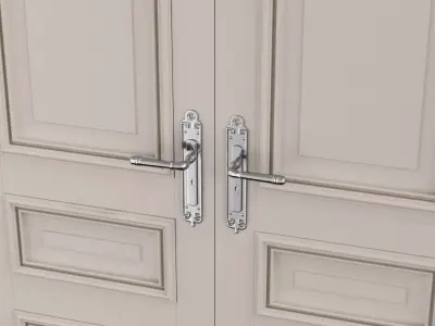 Classic Door Low-poly 3D model purchase