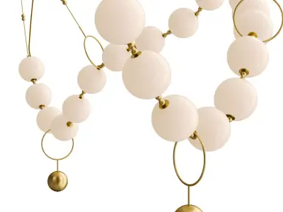 COCO Designer lamp made of glass balls 3D model