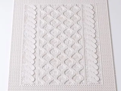 fabric capet 3D model