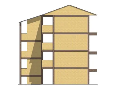 Malaysia School Building 4 Floor Educational institute  3D model