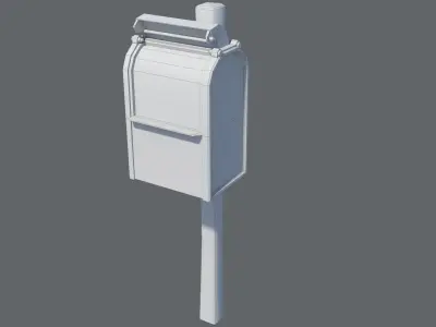 Mailbox mail box Low-poly 3D model