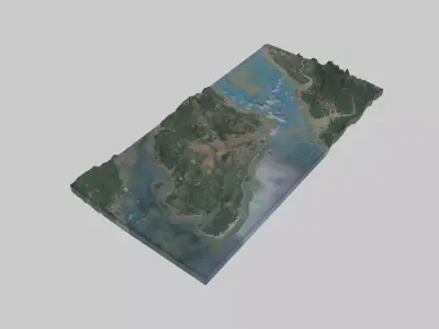 Sao Luis City Low-poly 3D model