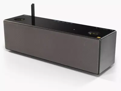 Sony SRS-X99 portable bluetooth speaker Low-poly 3D model