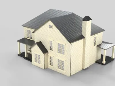 Cottage House Design 11T5 Low-poly 3D model