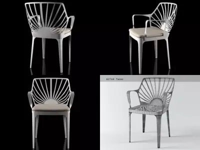 Sunrise armchair 3D model