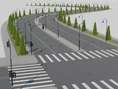 City Road Maker 3D model