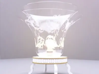 Lotus table Lamp  3D model