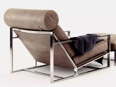 Cruisin Lounge Chair and Ottoman 3D model