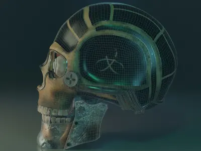 Sci-Fi Skull 3D model