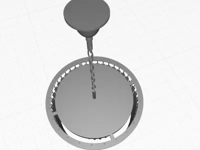 Yazmin Light Unique Tiered Chandelier  3D model