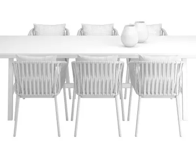 Kettal Custom 09 - Outdoor furniture set 3D model