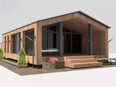 barnhouse 3D model Low-poly 3D model