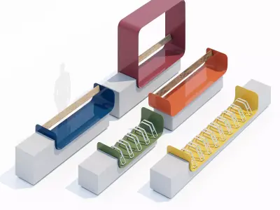 Urban mirror 3D model