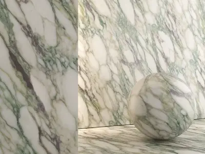Marble Material and Porcelain Stoneware Tiles - Set 21 Texture