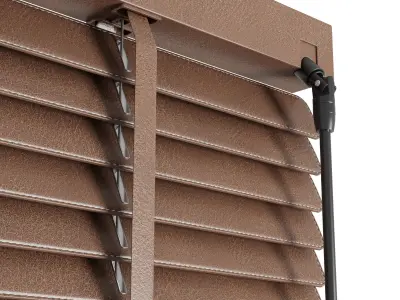 Leather blinds 120 cm Low-poly 3D model