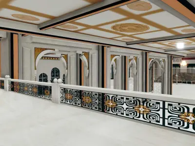 Safa Marwa Interior - Hajj and Umrah Low-poly 3D model