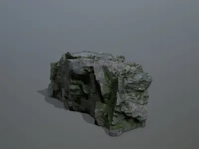 Mountain Low-poly 3D model 7