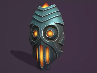 Lava mask Low-poly 3D model