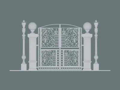 Gateway Exterior Gate 3D model