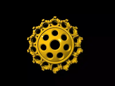 Tops earrings 3D print model