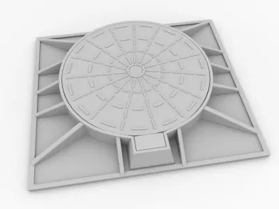Manhole Cover 3D model