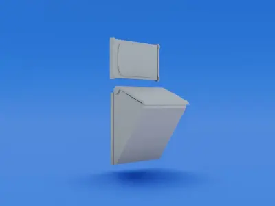 Low poly sci fi assets Low-poly 3D model