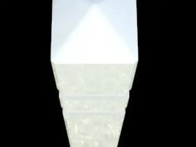 Road pole Free 3D model