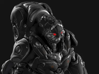  Combat Suit 03 - Dark - Backpack 