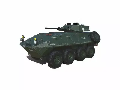 LAV 25 Light Armored Vehicle Low-poly PBR Low-poly 3D model