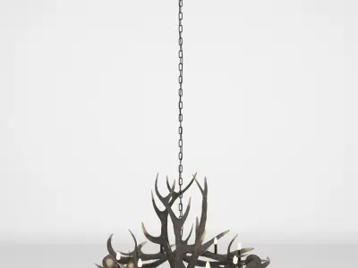 Antler Chandelier 3D model