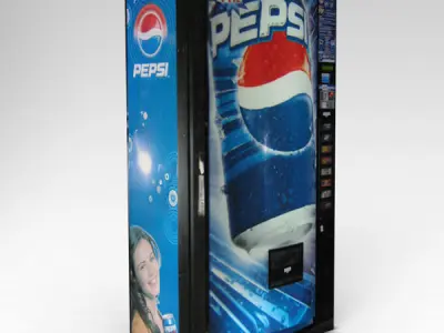 Pepsi Vending Machine Low-poly 3D model