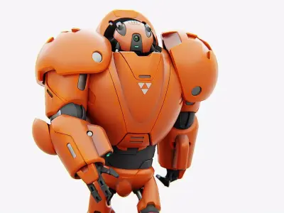 COMBAT DROID M-3000  RIGGED 3D model