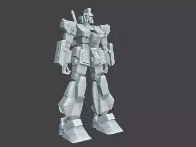Gundam Alex robot 3d model  3D model