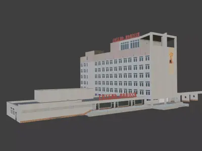 Hotel Polissya Before Pripyat 1986 3D model