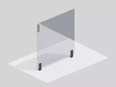 Glass Railing Pack Archviz 3D model