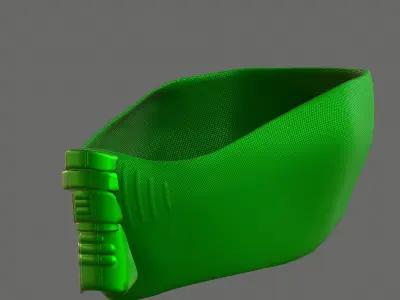 Gas mask helmet 3d model scifi Low-poly  Low-poly 3D model 220