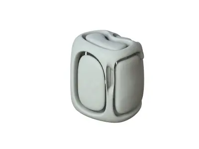SciFi Cube Object No 66699 Low Poly Shape Low-poly 3D model