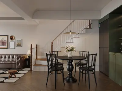 apartment interior scenes    3D model 21