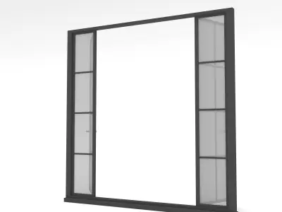 loft door Low-poly 3D model