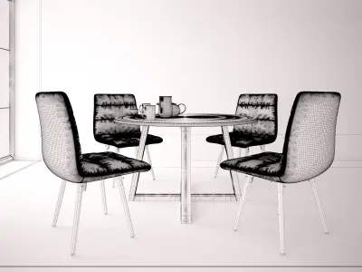 Home and Restaurant - The Dining Table 10 3D model