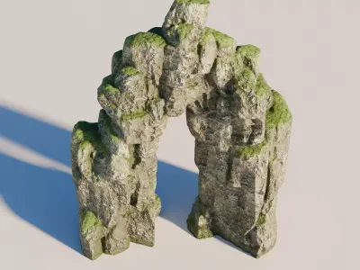 Rock 5 Low-poly 3D model