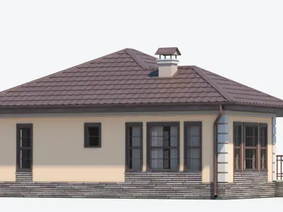 Residential House 10 Low-poly 3D model