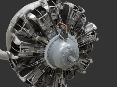  Preserved and Worn Vintage Radial Engines 