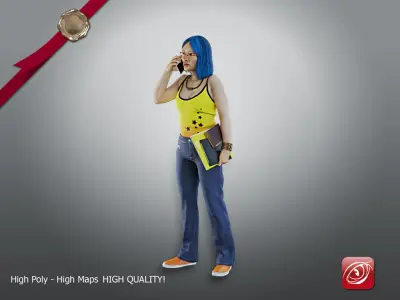 Student Female AAS 2130 004 3D model