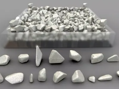 Sandstone Package Low-poly 3D model