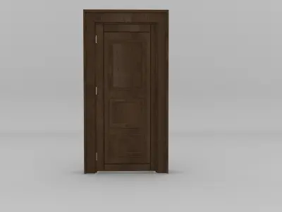 wood Door Free 3D model
