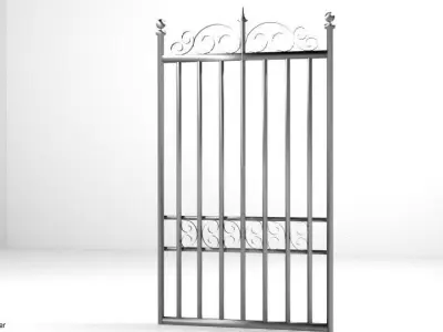 Steel Gate Type 4 3D model