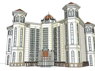 vacation spot-Resort-Fashion Leisure Hotel-0115 3D model